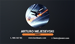 Buy - Design and print Simple, Dark, Abstract, Computer & Travel Magnetic Business Cards at best price