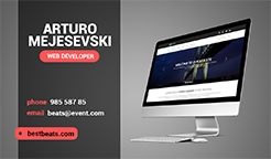 Buy - Design and print Elegant, Abstract, Computer, Services & Modern Magnetic Business Cards at best price