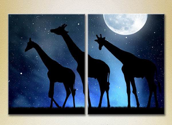 Giraffes On The Background Of The Sky2