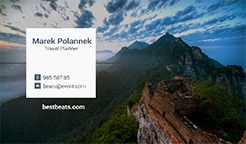 Buy - Design and print Travel Premium Business Cards at best price
