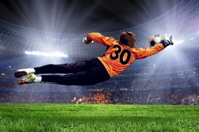 Sport Art & Photo Prints Decor Goalie Catches the Ball Art. No: 10000006055