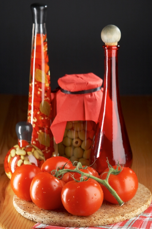 Food wall murals & wallpaper for Kitchen Vessels of Different Forms Tomatoes Art. No: 10000005652