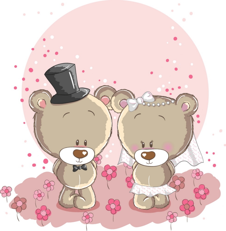 Bears Bride And Groom